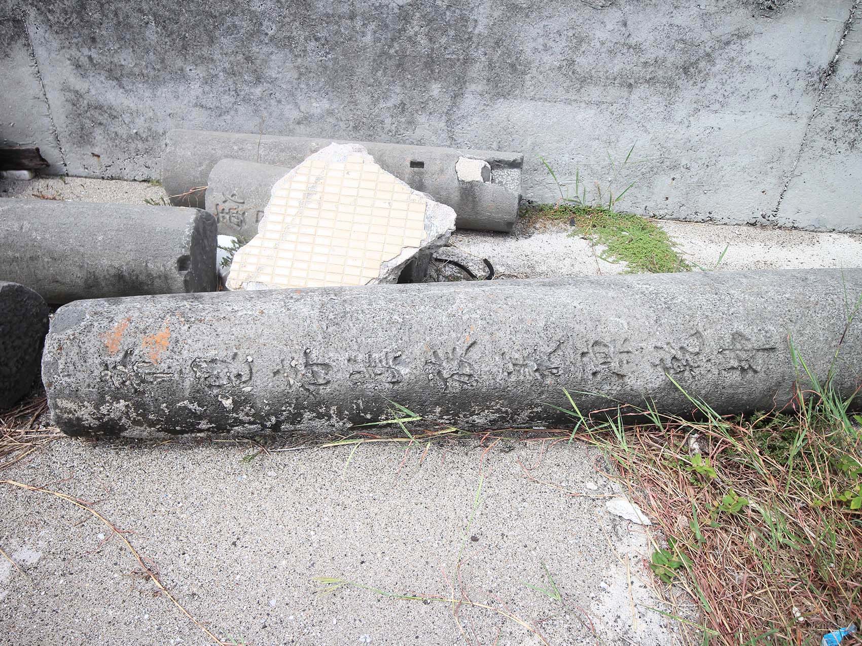 紅羅北極殿舊廟樑柱