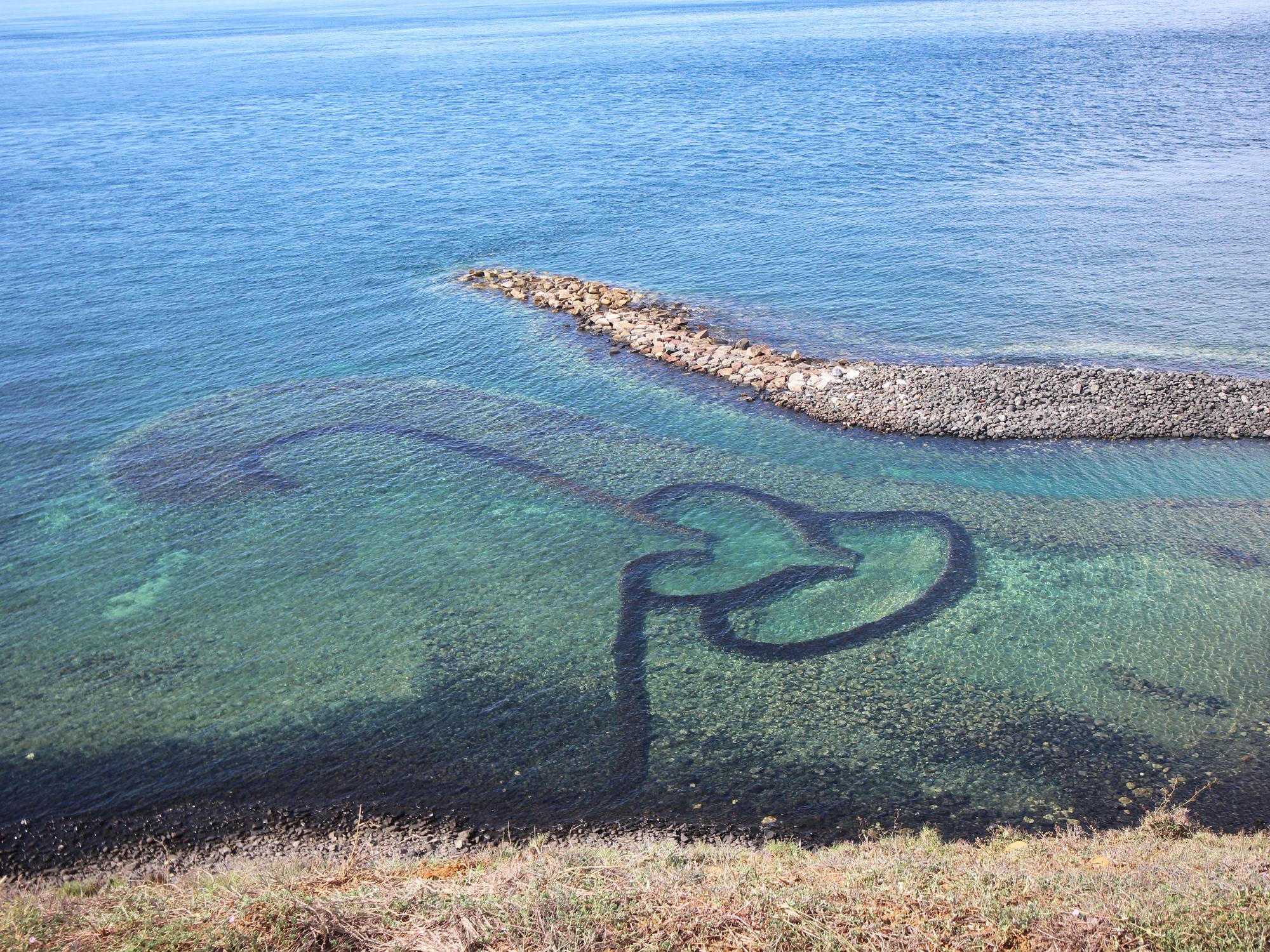 七美鄉雙心石滬