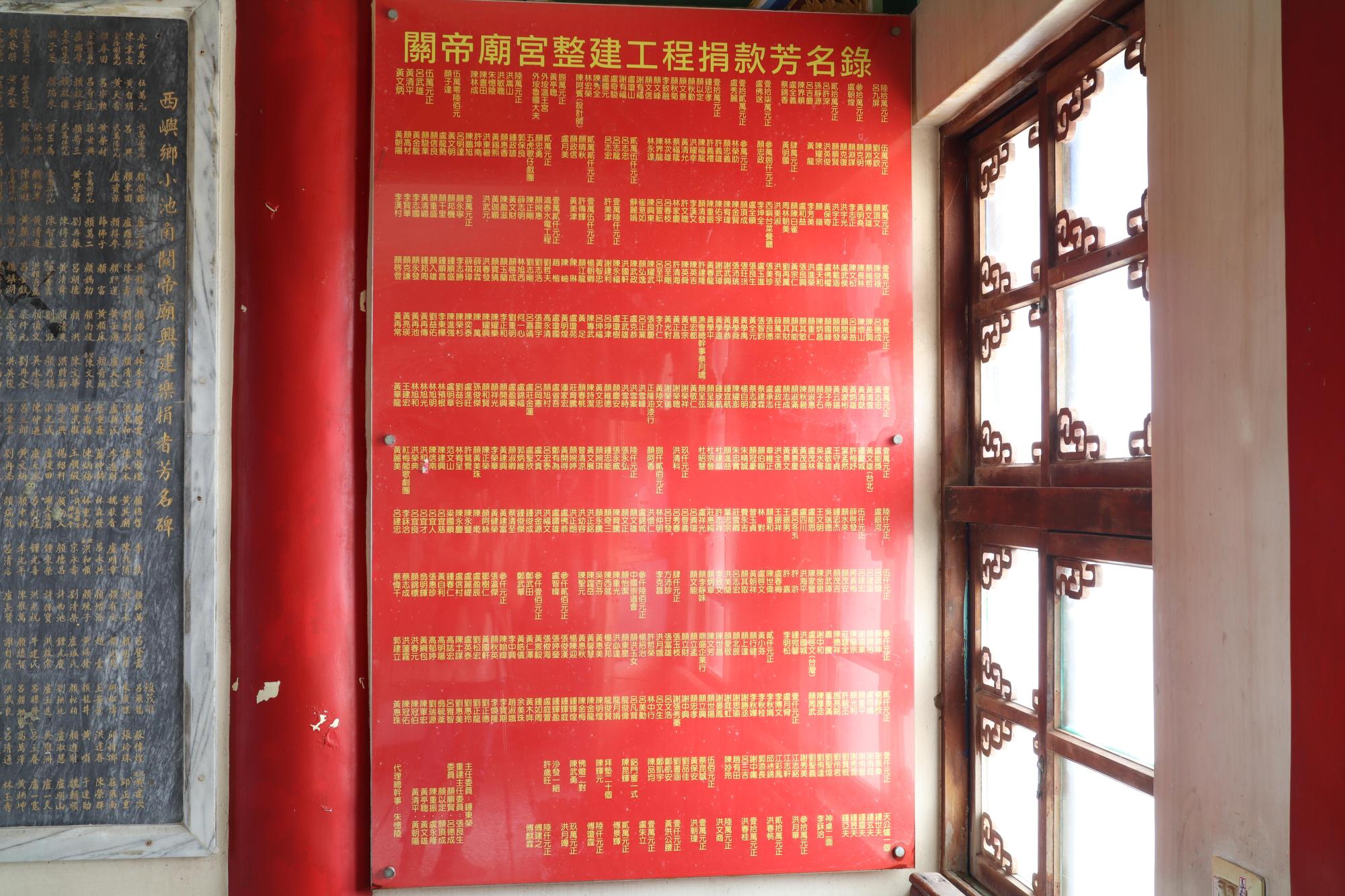 2025整建工程捐款芳名錄記錄