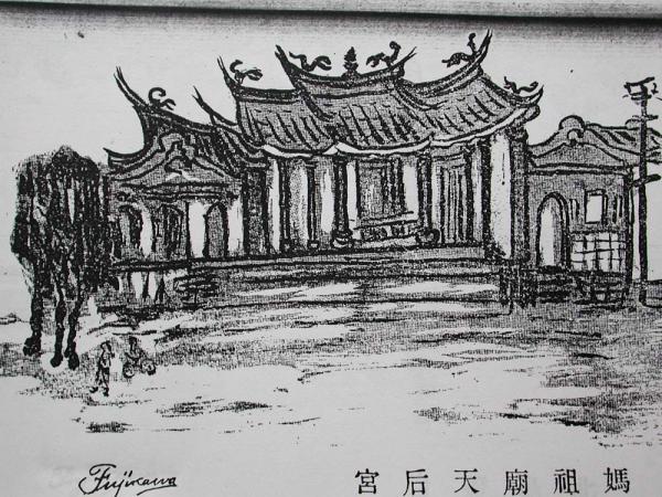 天后宮黑白影像