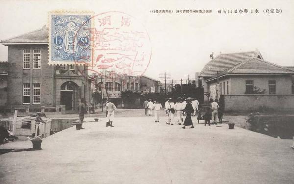 郵便局黑白影像