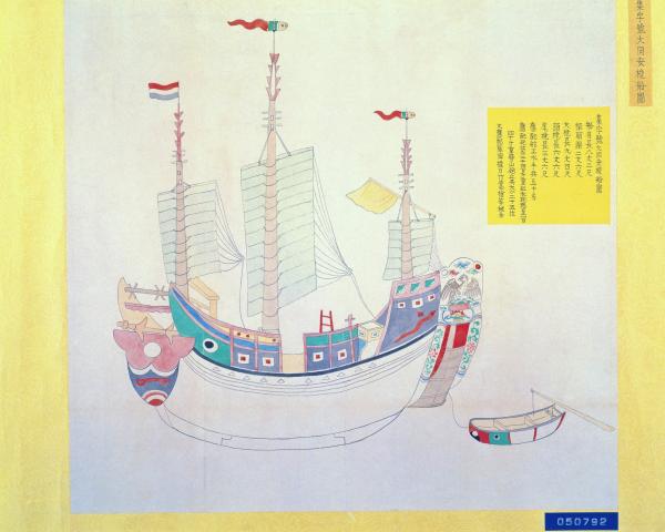 集字號大同安梭船圖